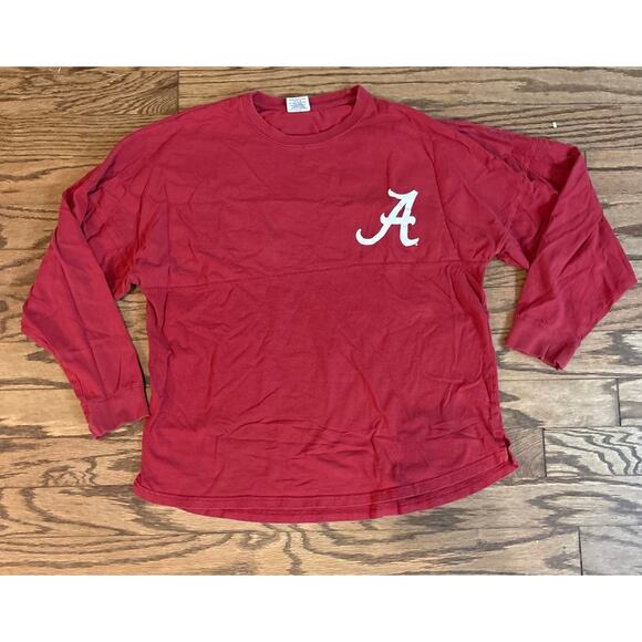 Alabama Crimson Tide Shirt Womens Small Red Long Sleeve Spirit Jersey Style - Picture 2 of 7